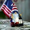 4th of July Patriotic Gnome with Solar Lantern – 7.9" Resin Garden Gnome Holding American Flag, Independence Day Decoration for Table, Closet, or Garden, Perfect Gnome Gift for Women